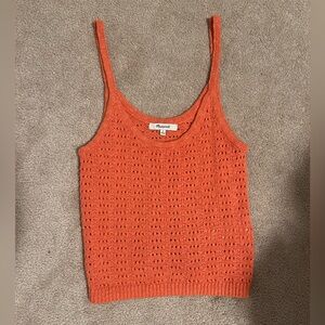madewell crochet tank top